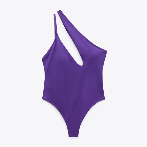 BLOGGER'S FAVE! Zara Purple Swimsuit NWT - Picture 10 of 15